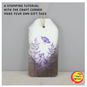 a stamping tutorial with the craft corner make your own gift tags 