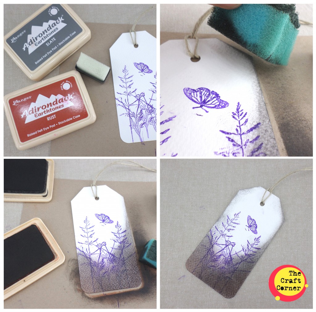 use adirondack ink pads making gift tags with the craft corner