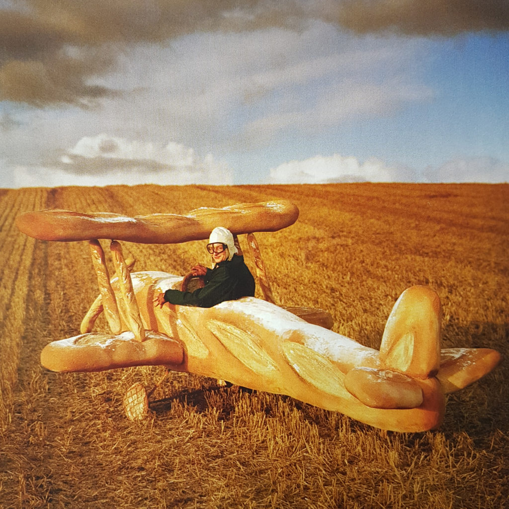 Tim walker photograph of Rollo Hesketh-Harvey and his Baguetter Biplane Vogue Magazine 2009