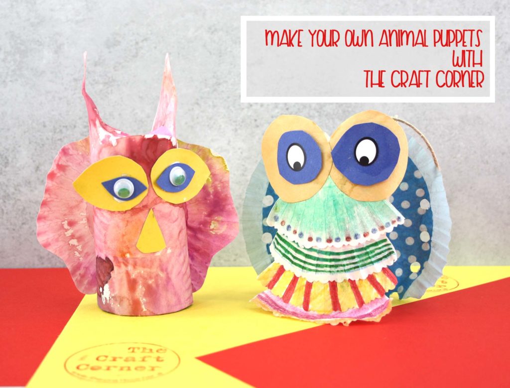 make your own animal puppets with the craft corner