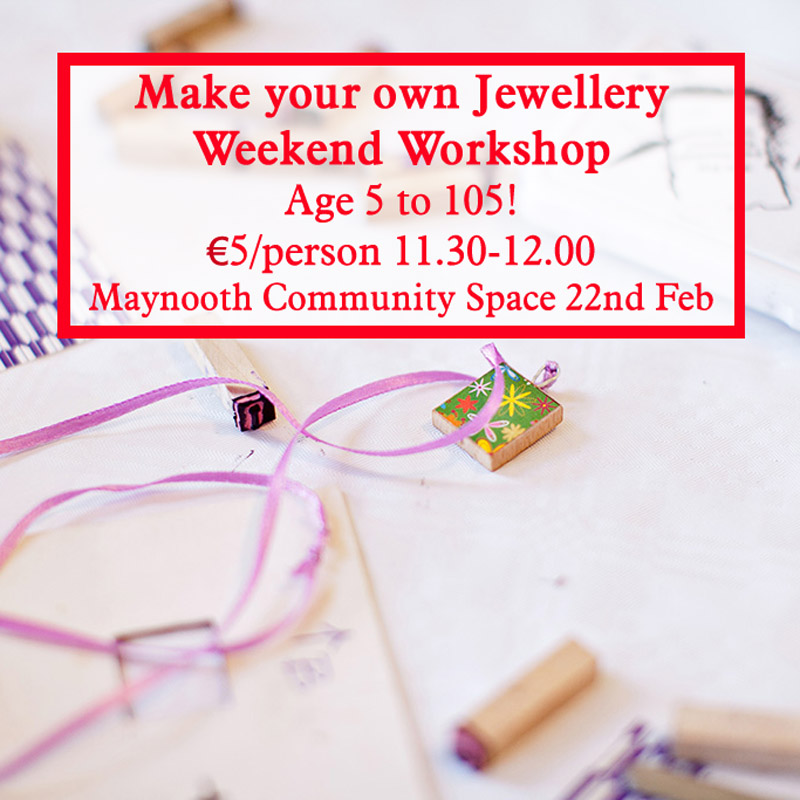 make your own jewellery with the craft corner in maynooth perfect for parent and child workshops 