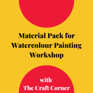 material pack for watercolour painting workshop