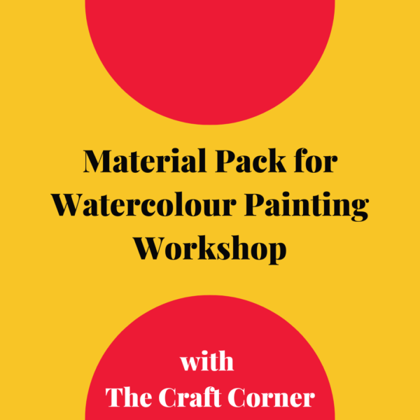 material pack for watercolour painting workshop