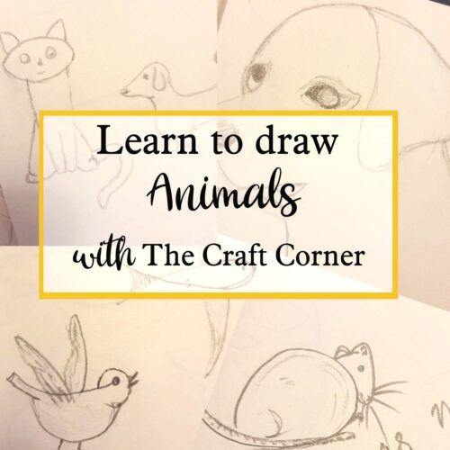 learn to draw animals with The Craft Corner free online workshops