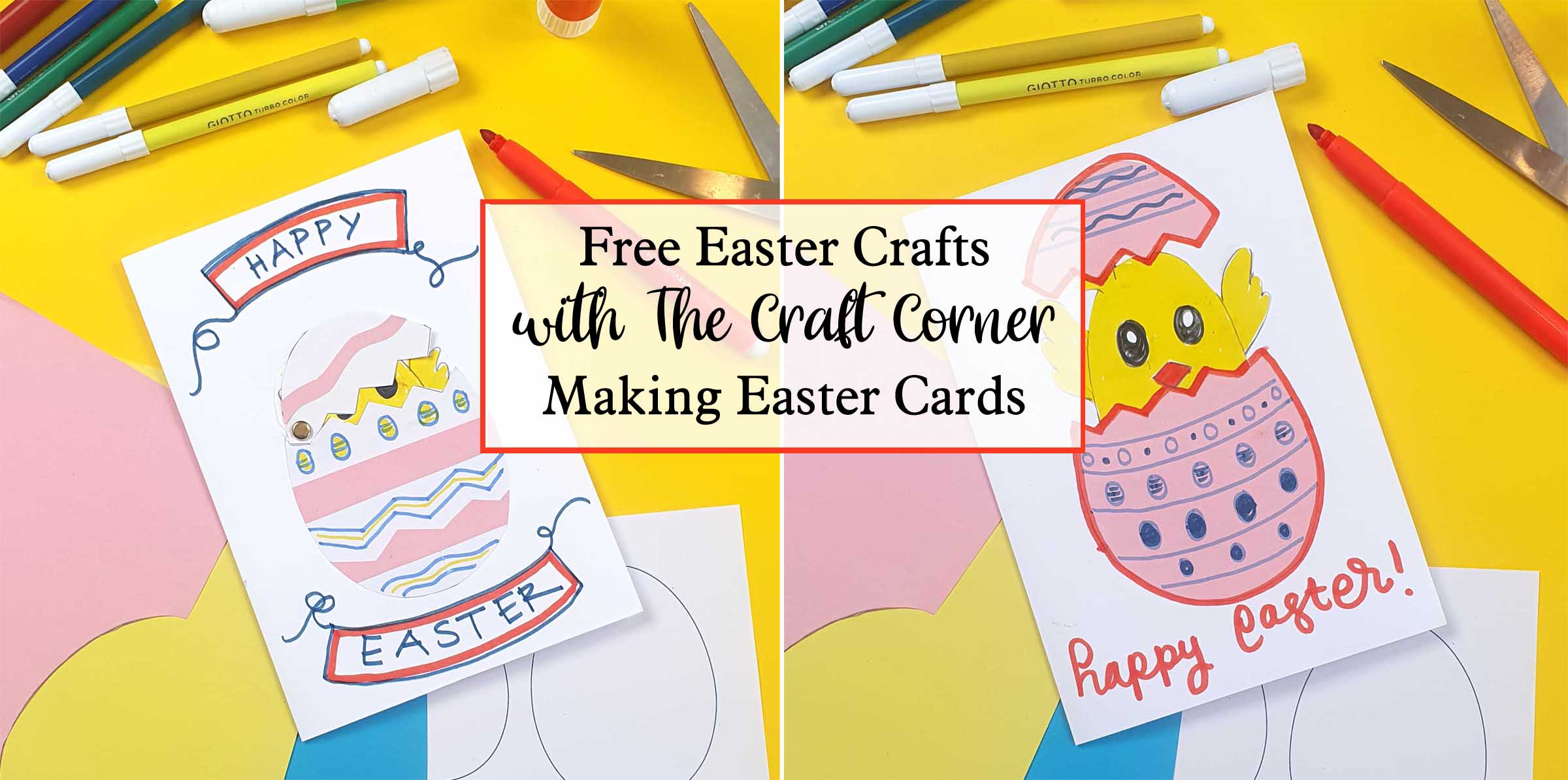 free easter crafts making your own easter cards with the craft corner
