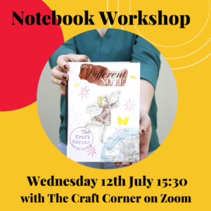 Make a notebook online summer workshop with the craft corner