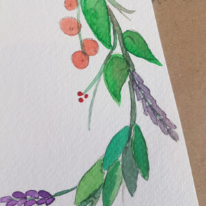 paint your own watercolour wreath on july 26th