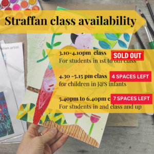 straffan art classes spring 2025 with the craft corner