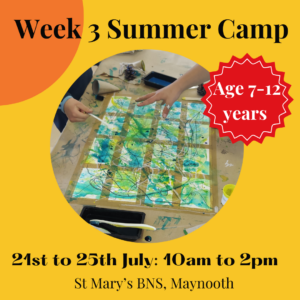 advanced art camp for summer 2025 in maynooth with the craft corner