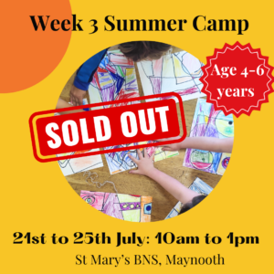 junior summer art camp in Maynooth sold out for 2025