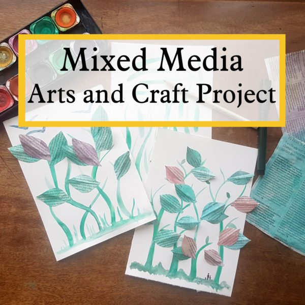 mixed media arts and craft project