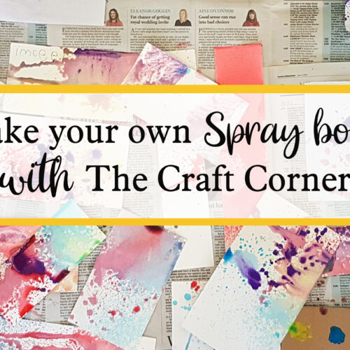 make your own spray booth with the craft corner