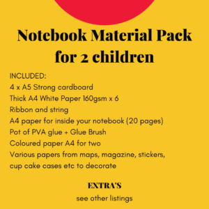 notebook material pack for 2 children