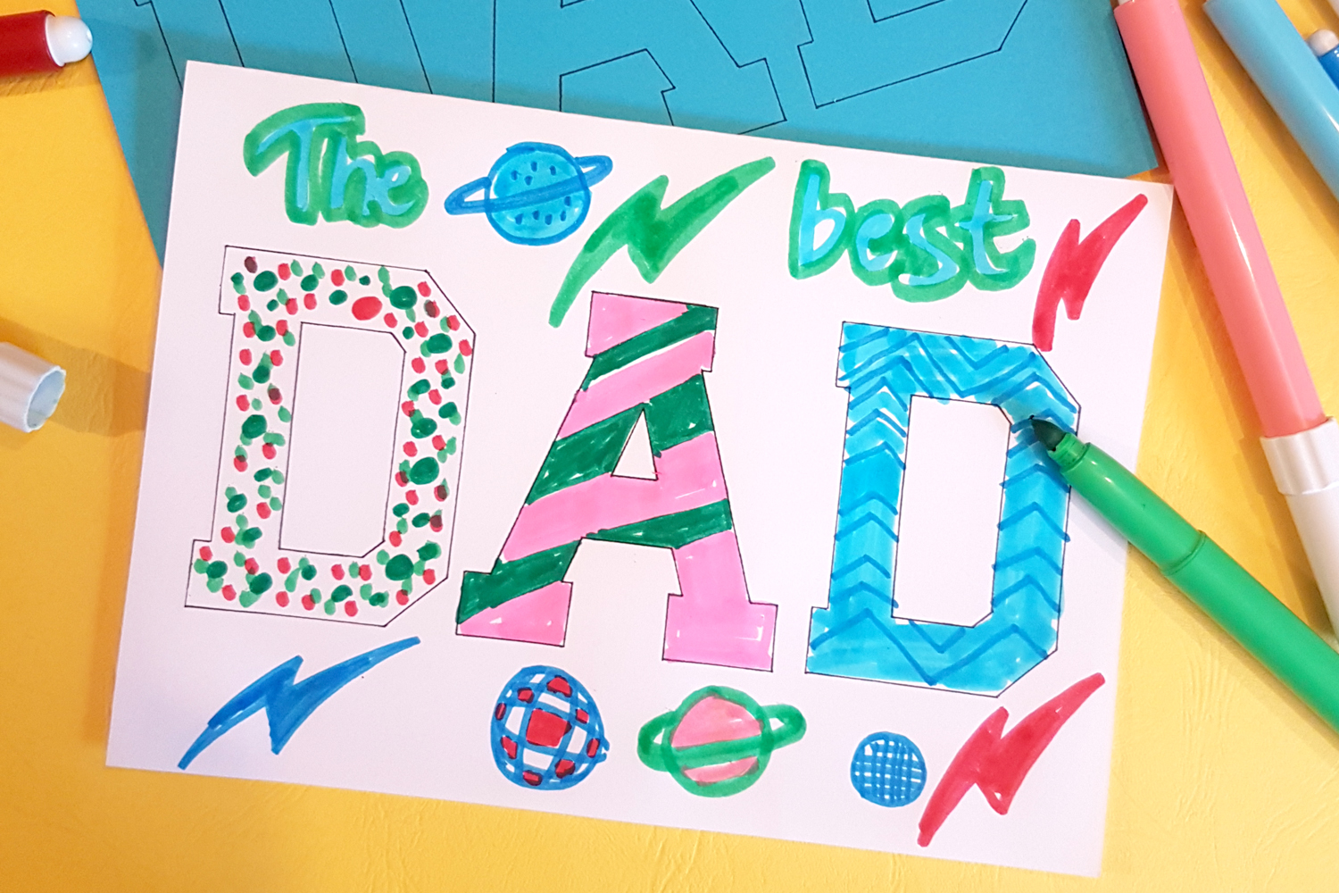 Handmade fathers best sale day card