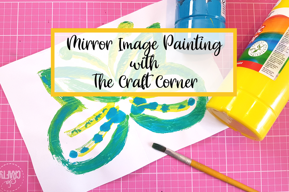 mirror image painting with the craft corner painting with children 2021