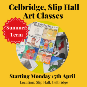 summer term of celbridge after school art classes with the craft corner