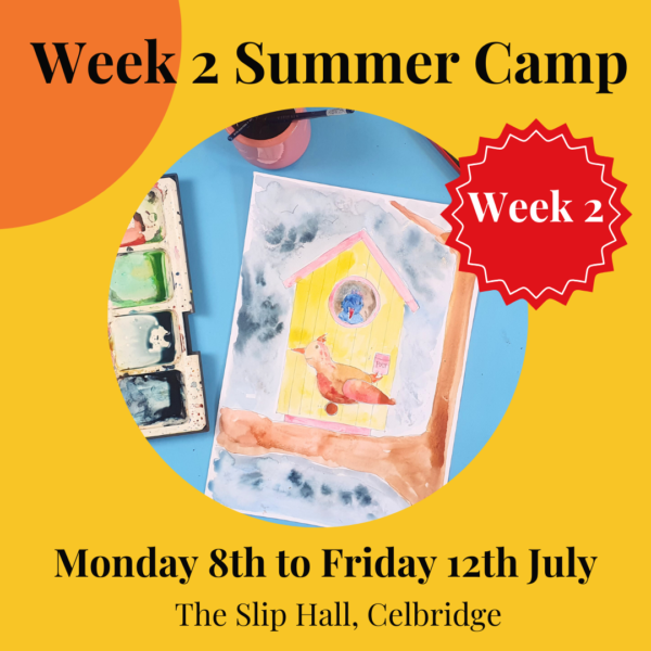 summer camp with the craft corner in the slip hall july 2024