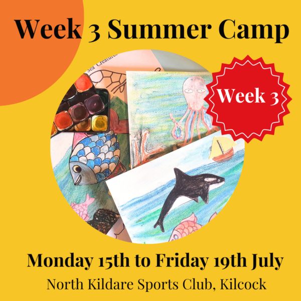 Summer art camp in North kildare sports club the craft corner July 2024