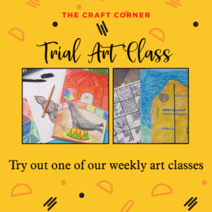 try out an art class with the craft corner this year