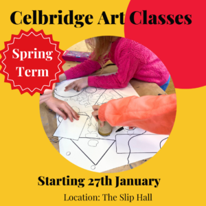 Celbridge art classes for children in The Slip Hall with The Craft Corner