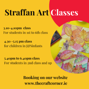 Straffan community hall art classes for children in Primary school 2025