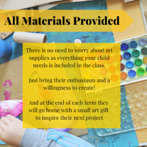 all art materials provided in our art classe s