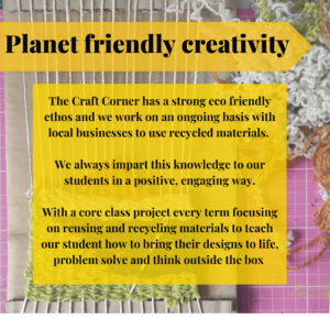 the craft corner eco friendly creative mantra central to our teaching ethos